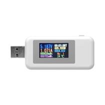 Testador USB 10 Em 1 Com Tela HD KWS-MX18L, Voltímetro DC, Amperímetro, Detector De Tensão E
