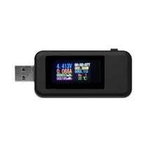 Testador USB Tipo-C 10 Em 1, Voltímetro Digital, Medidor De Temperatura, Corrente, Tensão, Indicador