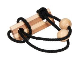 Teste de QI, quebra-cabeça de corda de bambu, "preto" - Fridolin Alemanha