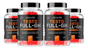 Testo Full Gh Pre Hormonal Zma Acido Malico Arginina E Boro 120 Capsulas Kit 4 Unidades - Fullife Nutrition
