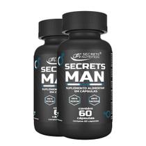 Testo Pré Hormonal Homem Secrets Man 2x60 Capsulas