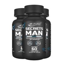Testo Pré Hormonal Homem Secrets Man 3x60 Capsulas Testo Pré Hormonal Homem Secrets Man 3x60 Capsulas