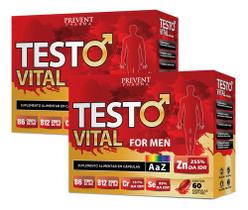 Testo Vital For Men E Zinco A a Z 120 Cáps SoftGel - Prevent Pharma (2und)