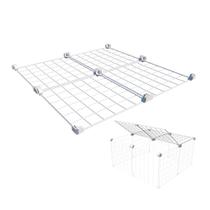 Teto ou Fundo para Cercado Aramado Pet 60x60cm com Telas e Conectivos