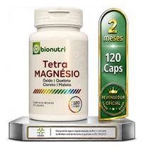 Tetra Magnésio Ultra Consentrado E Puro 120 Caps Bionutri