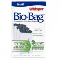 Tetra refil bio bag whisper medium - lacrado cx c/ 3un
