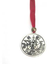 Tetragramaton Metal 4 Cm Parede Prateado Escultura Estatua