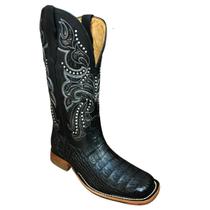 Texana Goyazes Preto Couro de Jacare Texana Goyazes Preto Couro de Jacare