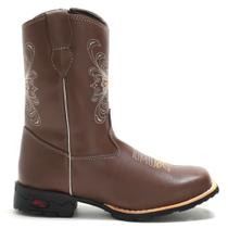 Texana infantil cano longo country feminina botina confortável bota rhl - RHL BOTAS