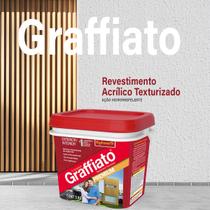 Textura Graffiato Parede 5kg Rolada Hydronorth Uso Externo e Interno Moderna