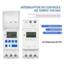 THC 30A 15A 220V Digital LCD Semanal Programável Temporizador Digital Relé de Tempo