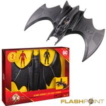 The Flash Nave Batwing Do Batman Com Mini Boneco Articulado - Sunny Brinquedos