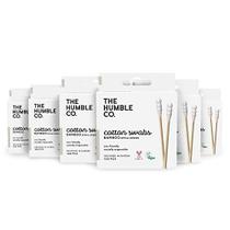 The Humble Co. Natural Bamboo Cotton Swabs (600 contagens) - Cotonetes Biodegradáveis e Cotonetes Ecológicos e Sustentáveis para Orelhas, Maquiagem, Cuidados com Animais de Estimação e Limpeza (Espiral Branca)