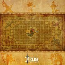 The Legend of Zelda Breath of The Wild Hyrule Map Canvas Print Poster Wall Art Decor - 6x6 polegadas - Ganon e Divine Beasts Vah Ruta Vah Medoh Vah Rudania e Vah Naboris - Prolific Art Galleries