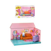 The Simpsons Playset Sala de estar Diorama c/ Boneco Homer