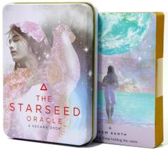 The Starseed Oracle Em Lata Com Bordas Douradas Oráculo A semente Estelar Baralho de Cartas de Tarô
