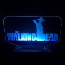 The Walking Dead, Série, Luminária Led, Decoração, Abajur, 16 Cores+controle - Avelar Criações