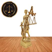 Themis Deusa Da Justiça Direito Lei Metal Estátua Formatura MRESJ01