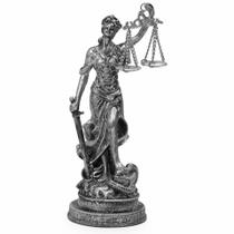 Themis Deusa Justiça Balança Estátua Decorativa Direito 21cm
