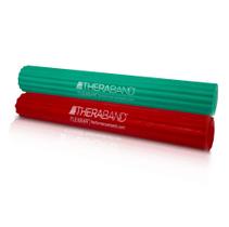 THERABAND FlexBar, Barra de Terapia de Cotovelo de Tenista, Aliviar a Dor da Tendinite e Melhorar a Força de Preensão, Barra de Resistência para Golfistas Cotovelo e Tendinite, Luz-Média, 2-Pack, VERMELHO / VERDE