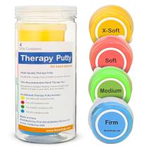 Therapy Putty FlintRehab Premium Quality, pacote com 4, 90 ml cada