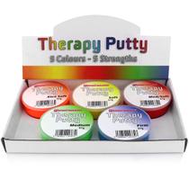 Therapy Putty Set The Glowhouse 5 Strengths 57g para adultos e crianças