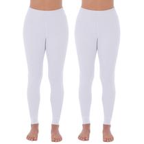 Thermal Bottom Fruit of the Loom Micro Waffle Women White XS