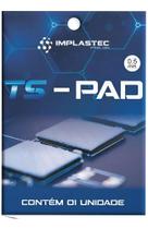 Thermal Pad Alto Desempenho 12,8W/Mk 10X10Cmx0,5Mm Implastec