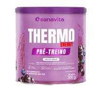 Thermo Energy Pré Treino Sabor Frutas Roxas 300g Sanavita Thermo Energy Pré Treino Sabor Frutas Roxas 300g Sanavita