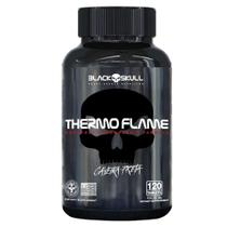 Thermo Flame 120 Cápsulas Termogênico Cafeína Black Skull