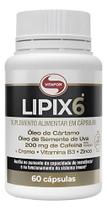 Thermogenico Lipix6 60 Caps Vitafor 200mg De Cafeina
