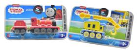 Thomas e seus amigos - kit com 2 trenzinhos james & carly - fisher price