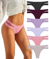 Thongs Knowyou Seamless, pacote com 6 para mulheres, respiráveis e sexy