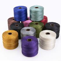 Thread Cord The Beadsmith S-Lon 0,5 mm de nylon, pacote com 12 unidades, 70 m Thread Cord The Beadsmith S-Lon 0,5 mm de nylon, pacote com 12 unidades, 70 m