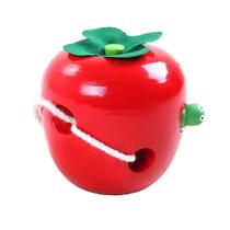 Threading Toy Montessori Colorful Wood Worm para crianças