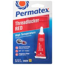 Threadlocker Permatex 24026 vermelho de alta temperatura 6 ml Threadlocker Permatex 24026 vermelho de alta temperatura 6 ml