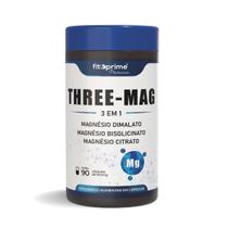 Three Mag Magnésio Concentrado Di malato Bisglicinato Citrato 550mg 90 Cápsulas Fitoprime Three Mag Magnésio Concentrado Di malato Bisglicinato Citrato 550mg 90 Cápsulas Fitoprime