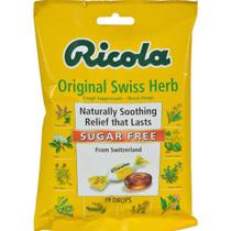 Throat Drops Ricola Sugar Free Swiss Herb 19 quilates (pacote com 12)