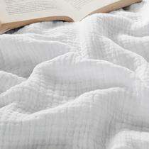 Throw Blanket Bedsure 100% algodão Muslin Twin XL branco