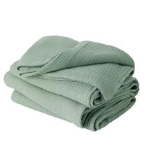 Throw Blanket Bedsure 100% algodão Muslin Twin XL verde sálvia