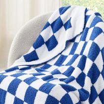 Throw Blanket Bedsure Checkered High Tide 125x150cm