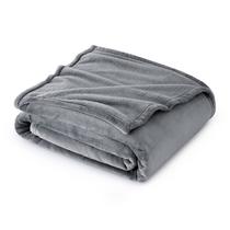 Throw Blanket Bedsure Fleece para sofá cinza 130 x 150 cm