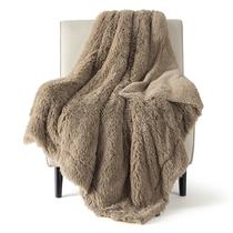 Throw Blanket Bedsure Soft Brown para sofá, cama 50x60cm Throw Blanket Bedsure Soft Brown para sofá, cama 50x60cm