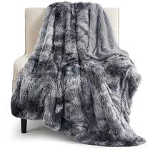 Throw Blanket Bedsure Soft Fluffy Fuzzy 150x200cm cinza