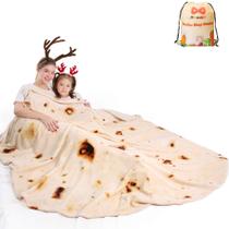 Throw Blanket mermaker Burritos Tortilla 2.0, flanela de 180 cm Throw Blanket mermaker Burritos Tortilla 2.0, flanela de 180 cm