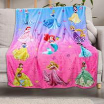 Throw Blanket Ombufty Fluffy Pink Cartoon Girls 42x52 polegadas