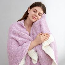 Throw Blanket Snuggle Sac Lilac Heather 50x70cm Microfibra