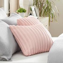 Throw Pillow Capas Bedsure, pacote com 2 capas de almofada, 45 x 45 cm, rosa cristal