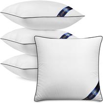 Throw Pillow Inserts, pacote de 4 roupas de cama Utopia, 40x40cm, brancas Throw Pillow Inserts, pacote de 4 roupas de cama Utopia, 40x40cm, brancas