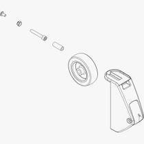 Thule Roda Esquerda p/ Suporte de Bicicletas - 52848 Thule Roda Esquerda p/ Suporte de Bicicletas - 52848